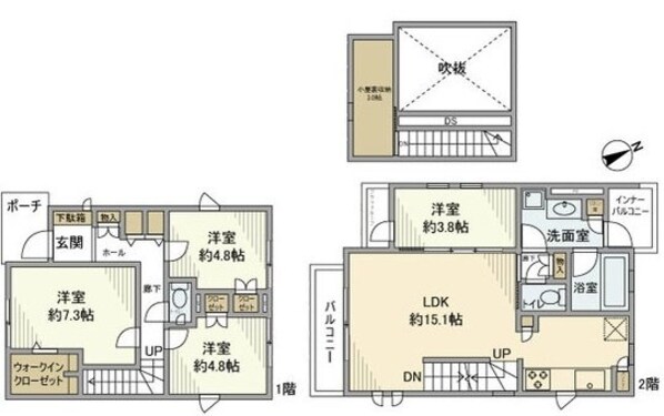 入間町戸建の物件間取画像